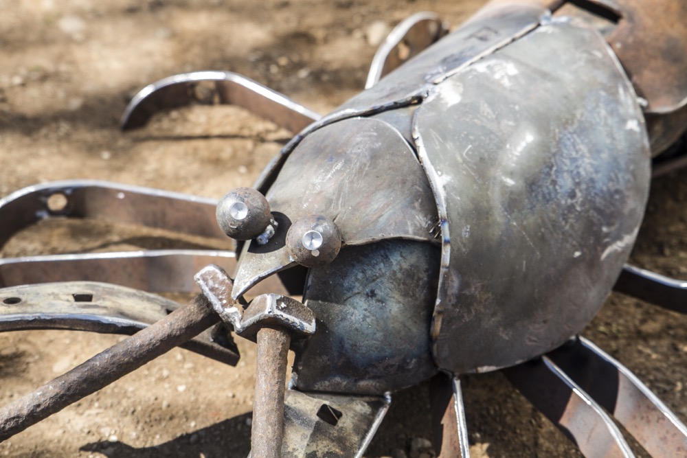 Victory Park Castlemaine. Reclaimed steel objects