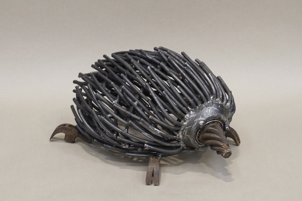 Bushy Creek Playspace, Reclaimed steel objects