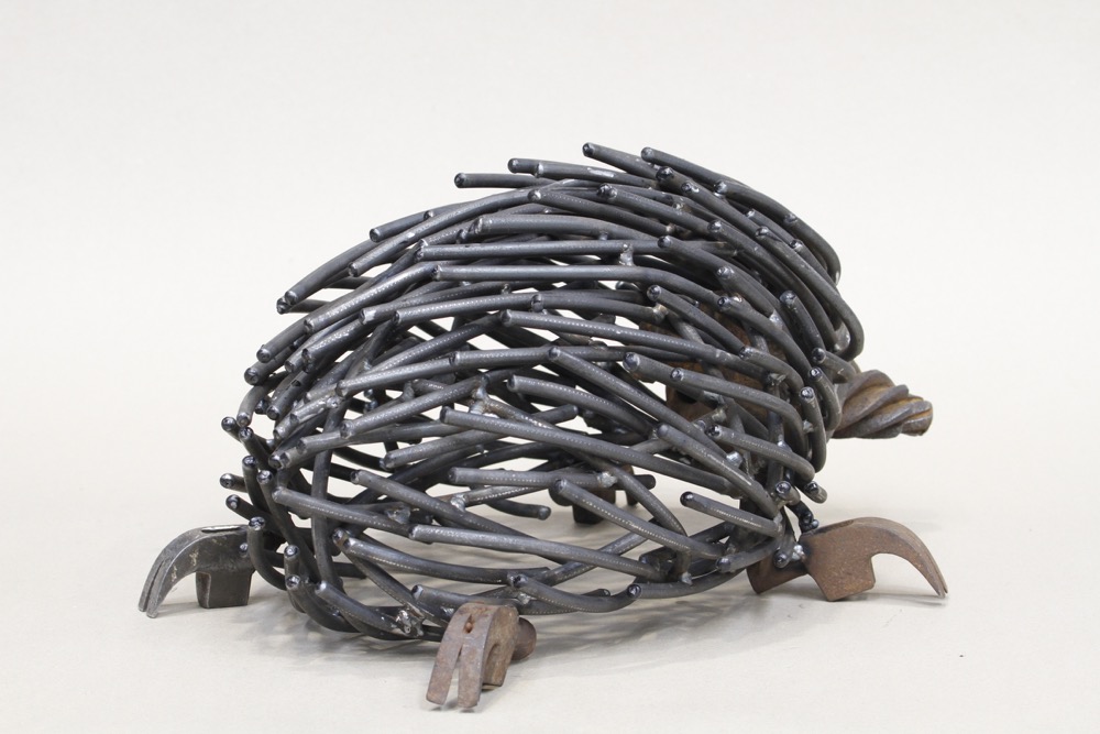 Bushy Creek Playspace, Reclaimed steel objects